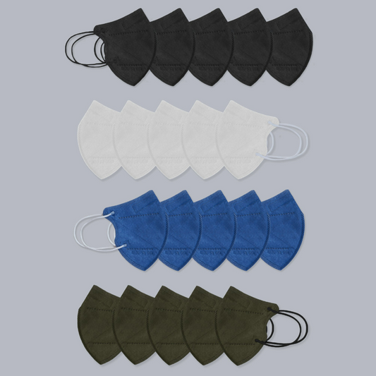 Kids KN95 Bifold Face Masks, 95%+ Allergy Filtration, 20-Pack