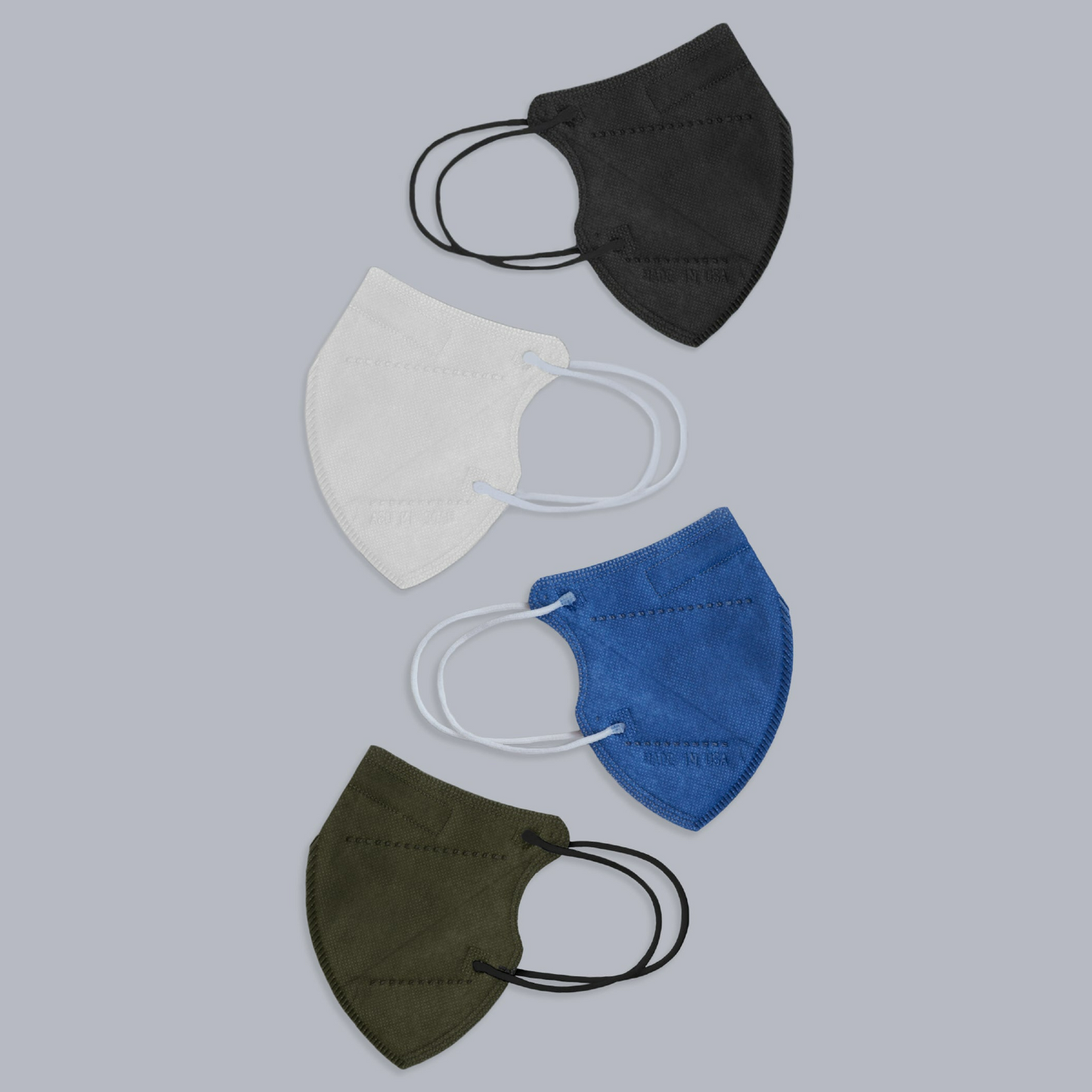 Kids KN95 Bifold Face Masks, 95%+ Allergy Filtration, 20-Pack
